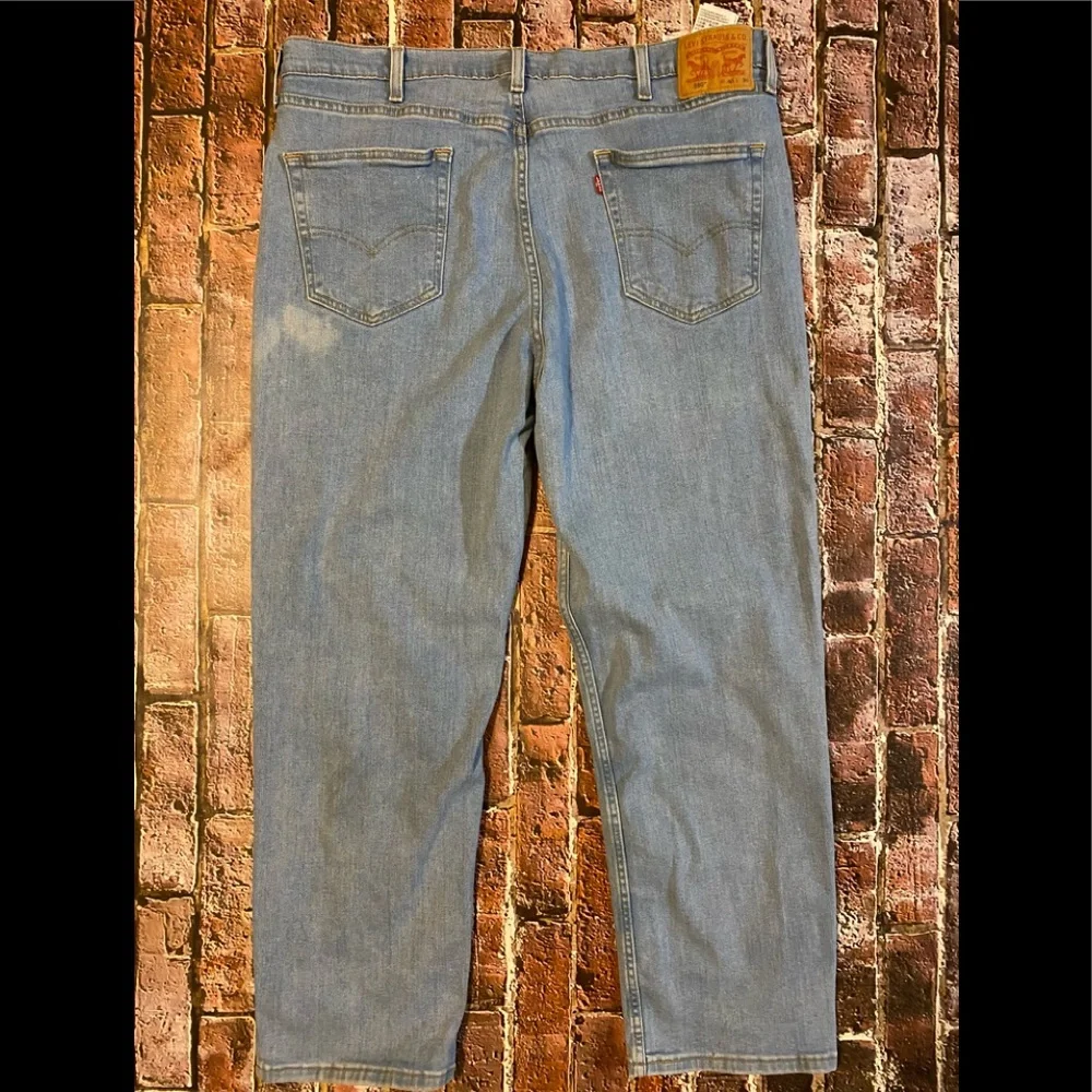 Men’s Levi’s 550 Stretchy Jeans SZ 40/30 Light Blue Wash